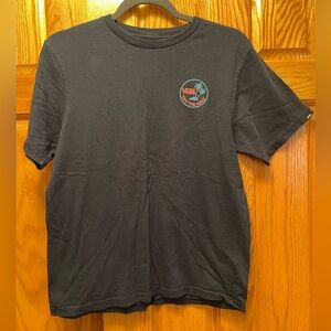 VANS Shirt Blue Short Sleeve Crew Neck Off The Wall Palm Tree Graphic / Large